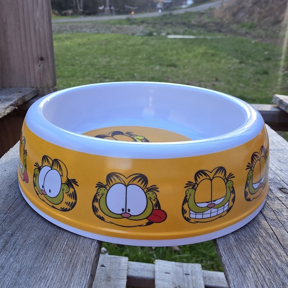 Garfield 6” Diameter Dog Bowl Cat Bowl Puppy Kitten Pet Food & Water Bowl New
